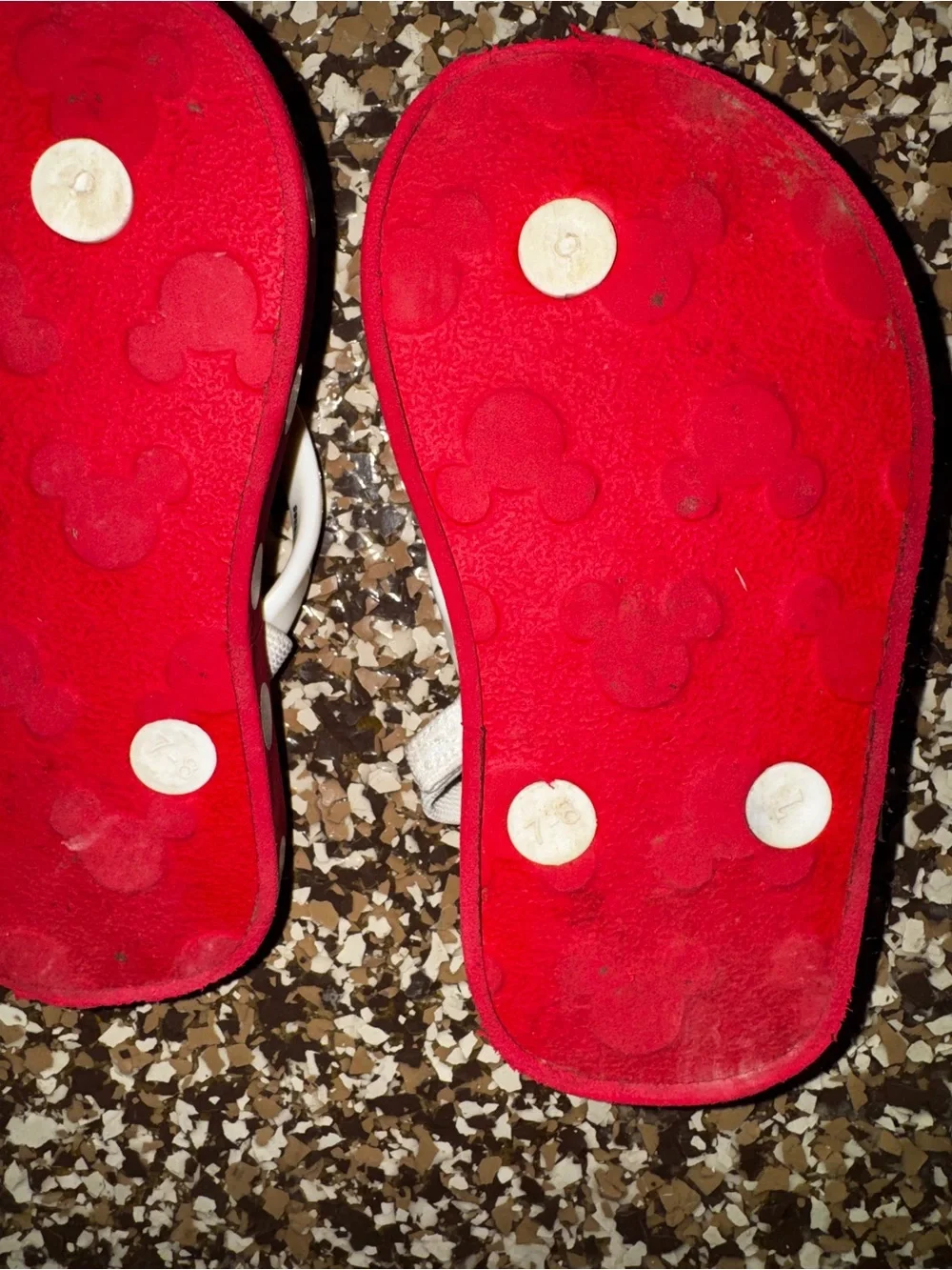 Toddler Girls Flip Flop Sandal Lot Size 6/7 & 7/8 Minnie Unicorn Hearts Zebra